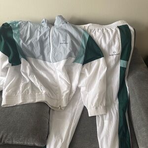 Sergio Tacchini White and Green Tracksuit